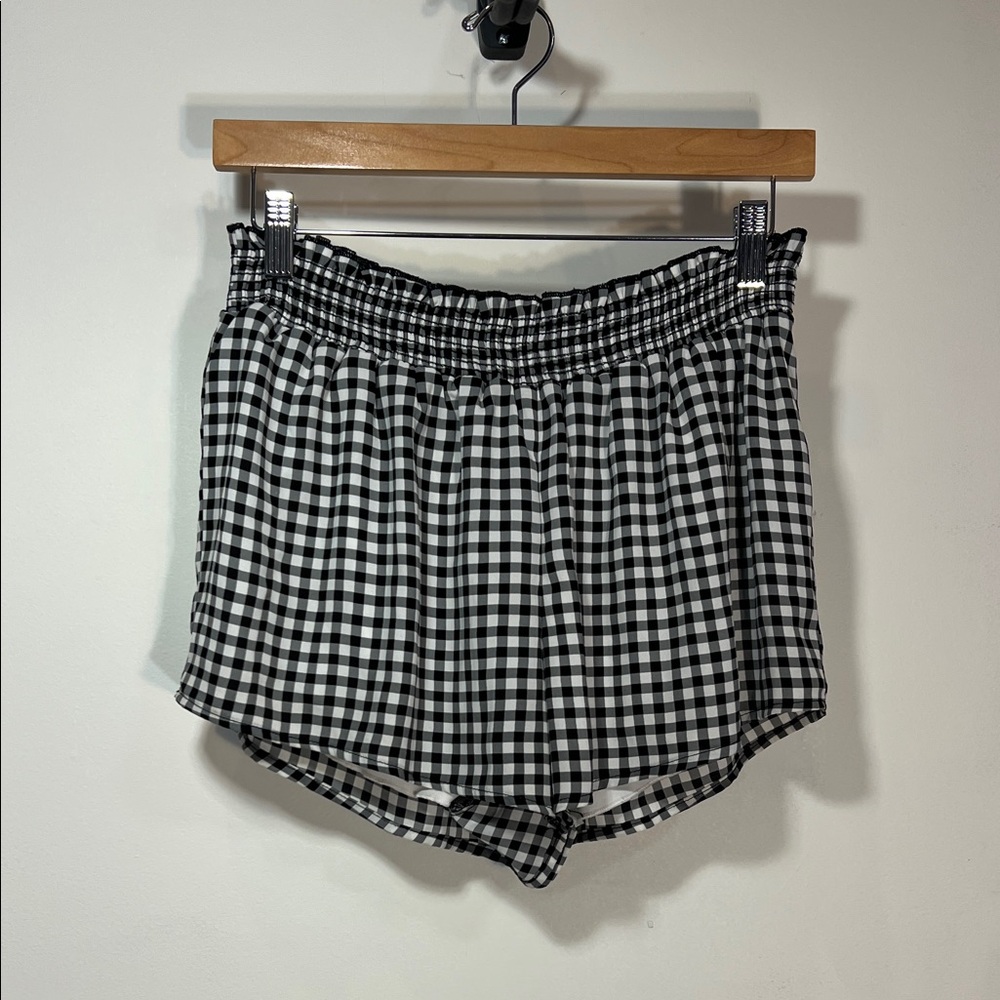 Allison Joy Black and White Plaid Skirt